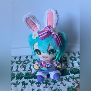 NWT  Hatsune Mike Original Spring Plush Doll Japan Taito Prize Bunny Ears.